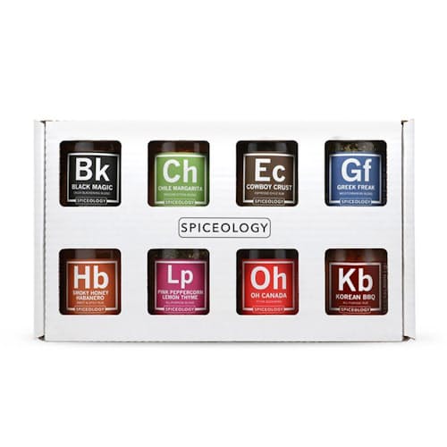 laydown image of BBQ Rubs Variety Pack - Top 8 Blends