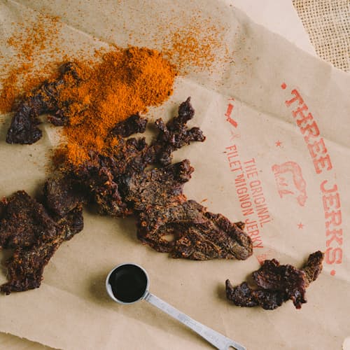 laydown image of Memphis BBQ Jerky - 3 Pack