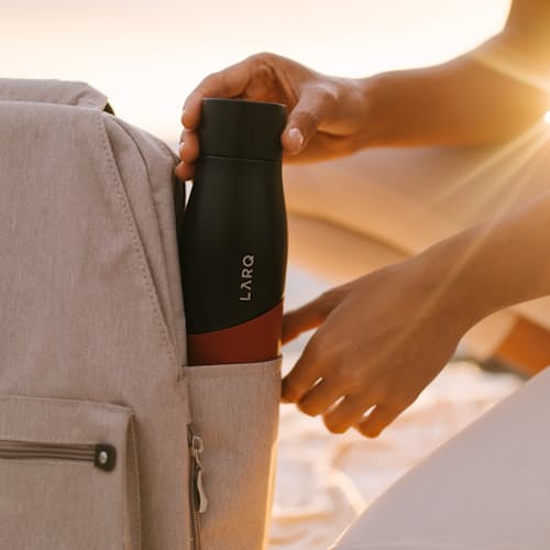 laydown image of Larq Movement Terra Edition - Self Sanitizing Water Bottle