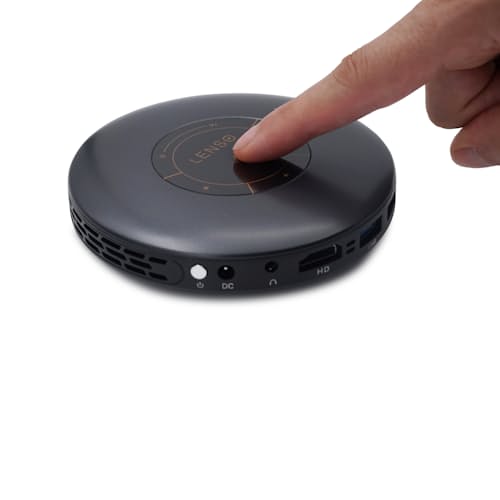laydown image of Mini Portable Projector + Stand