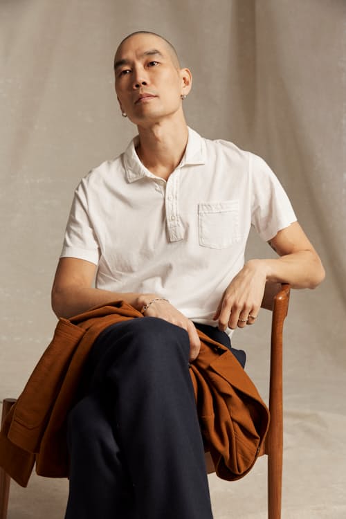 on model image of Pensacola Polo