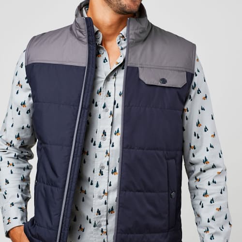 laydown image of Bison Puffer Vest
