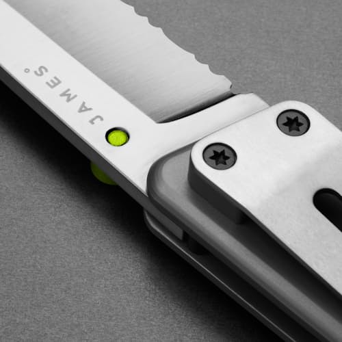 laydown image of The Chapter Knife - Serrated