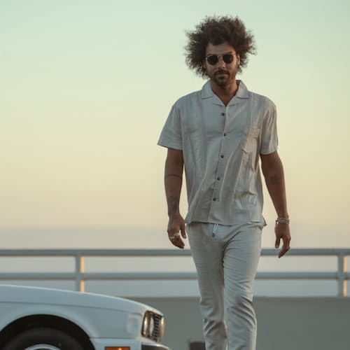 laydown image of Brisa Linen Shirt