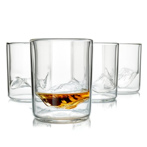 laydown image of The Rockies - Set of 4 Whiskey Glasses