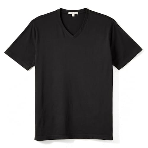 laydown image of Supima V-Neck T-Shirt