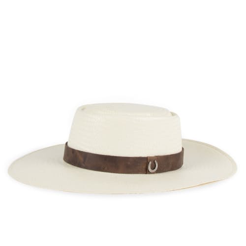 laydown image of L'Amour Buckaroo Straw Hat