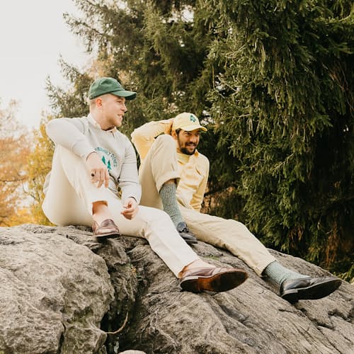 lifestyle image of Recycled Cotton Camp Socks