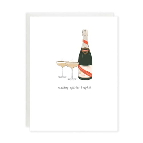 laydown image of Making Spirits Bright Cards - Box of 6