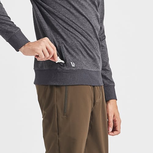 on model image of Ponto Performance Crewneck Sweatshirt
