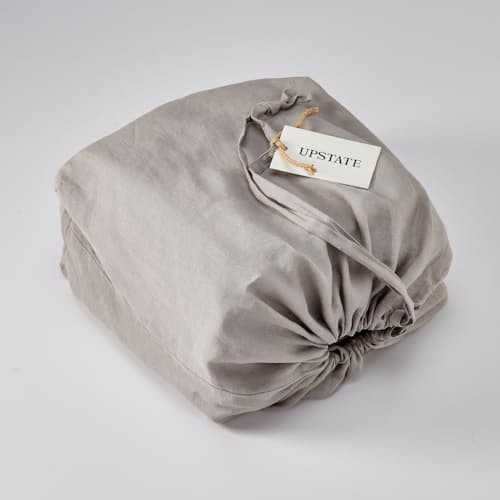 laydown image of Stonewashed Linen Sheet Set - Queen