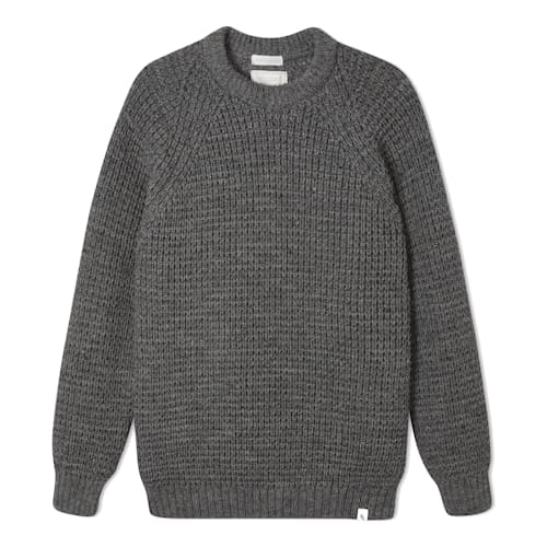 laydown image of Waffle Crew Neck Jumper