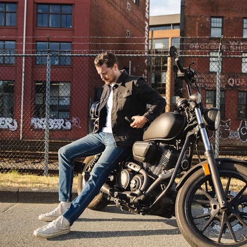 laydown image of Performance Denim - Slim