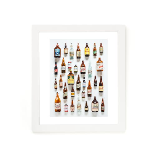 laydown image of Montana Beer History Art Print