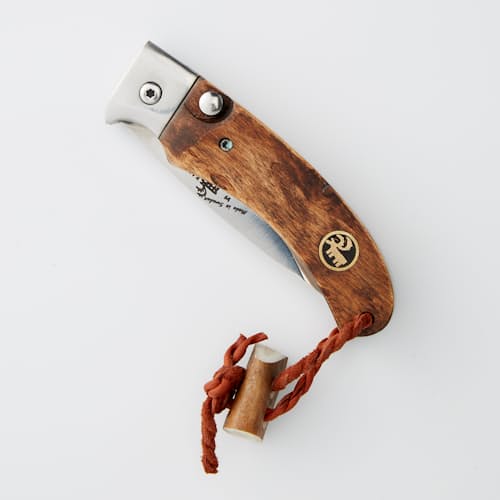 laydown image of Nallo Button Lock Folding Knife