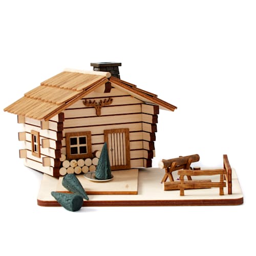 laydown image of DIY Hidden Hut and Incense Set