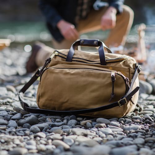 laydown image of Tin Cloth Excursion Bag - 50L