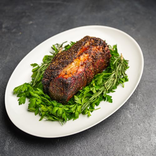 laydown image of American Wagyu Black Grade Manhattan Roast