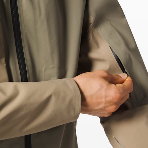laydown image of Escape and Explore Rain Jacket