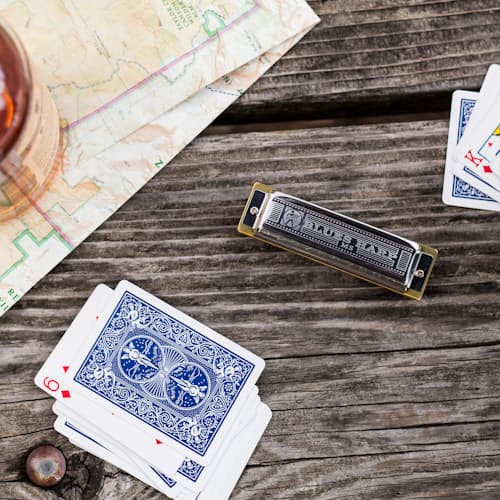 laydown image of Blues Harp Harmonica