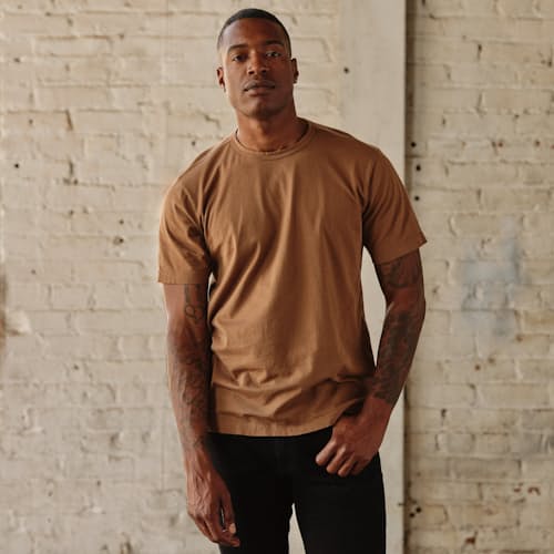 lifestyle image of Supima Crew T-Shirt
