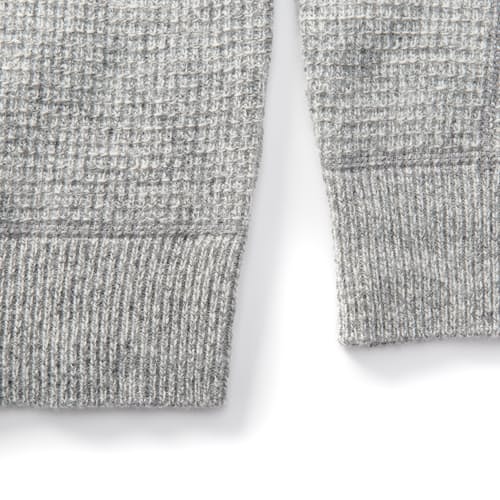 laydown image of Button Henley Sweater
