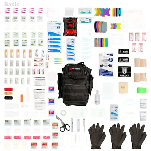 laydown image of The Recon - Fully Stocked First Aid Kit
