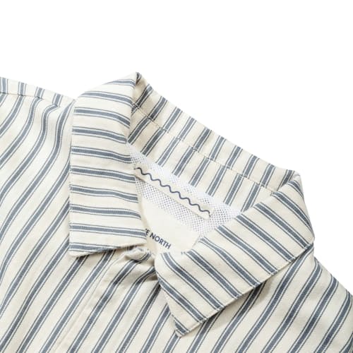 laydown image of Striped Herringbone Coach Jacket