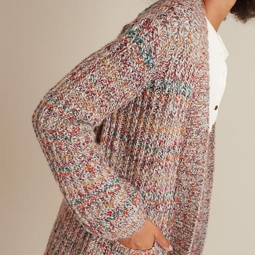 laydown image of Women's Ontario Cardigan