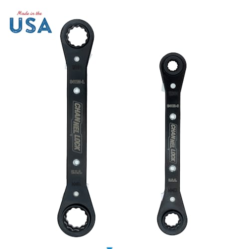 laydown image of 2 Piece Ratcheting Wrench Set