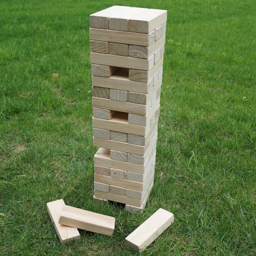 lifestyle image of Giant Wooden Tumbling Timbers