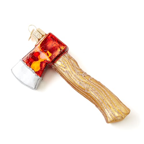 laydown image of Axe Ornament