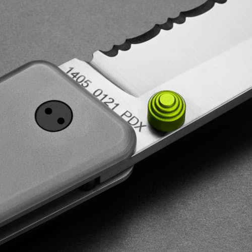 laydown image of The Chapter Knife - Serrated