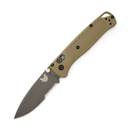 laydown image of Bugout Serrated Knife