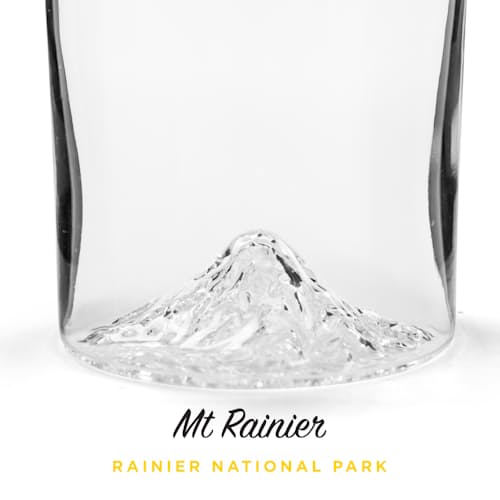 laydown image of American Mountains - Set of 4 Whiskey Glasses