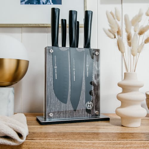 laydown image of 7 Pc Knife Block Set