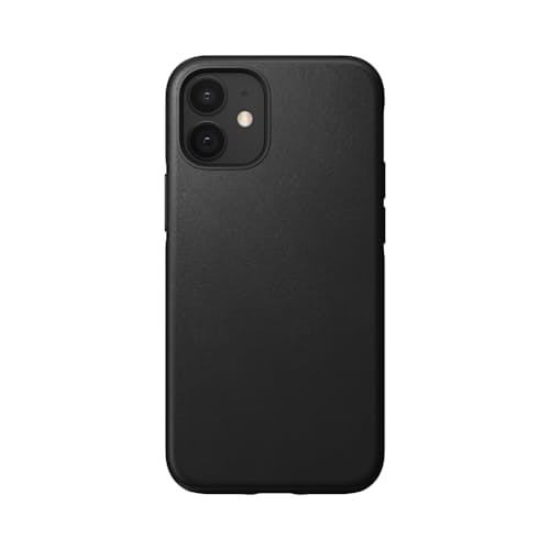 laydown image of Rugged Leather iPhone 12 Mini Case