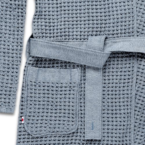 lifestyle image of Hooded Waffle Robe