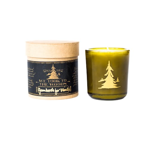 laydown image of Gumboots for Winter Candle