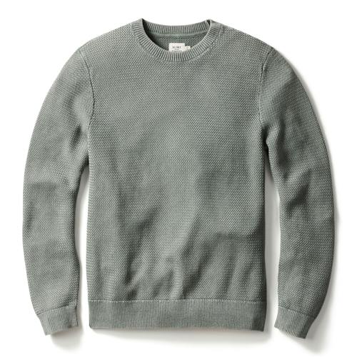 laydown image of Washed Cotton Crewneck