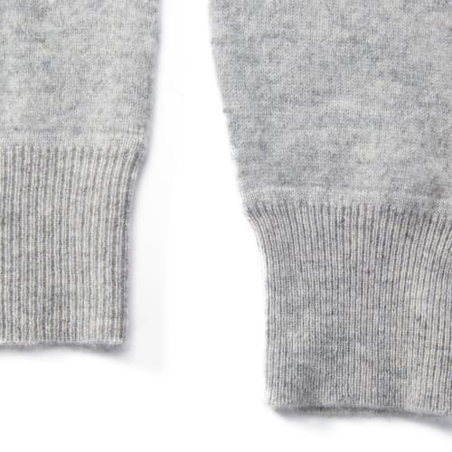 laydown image of Women's Brushed Cashmere Cropped Sweater