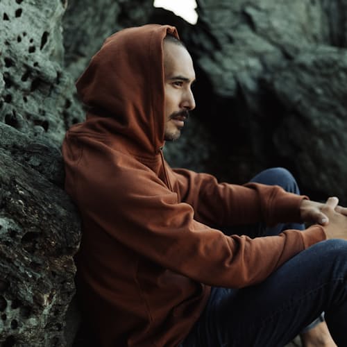 lifestyle image of 10-Year Full Zip Hoodie