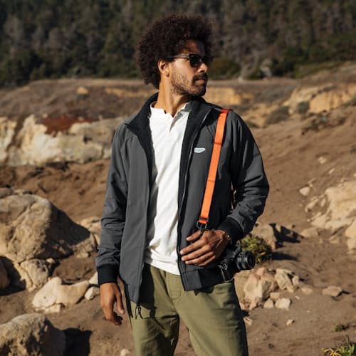 laydown image of Reversible Fleece Jacket