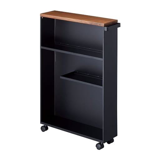 laydown image of Tower Rolling Slim Bathroom Cart With Handle