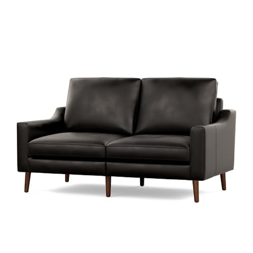 laydown image of Nomad Leather Loveseat