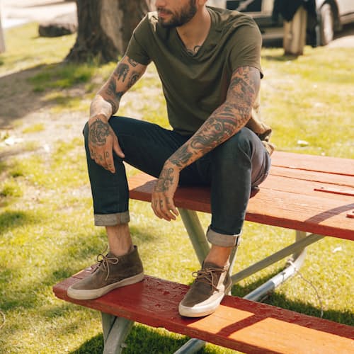 laydown image of Maslon Desert Boot