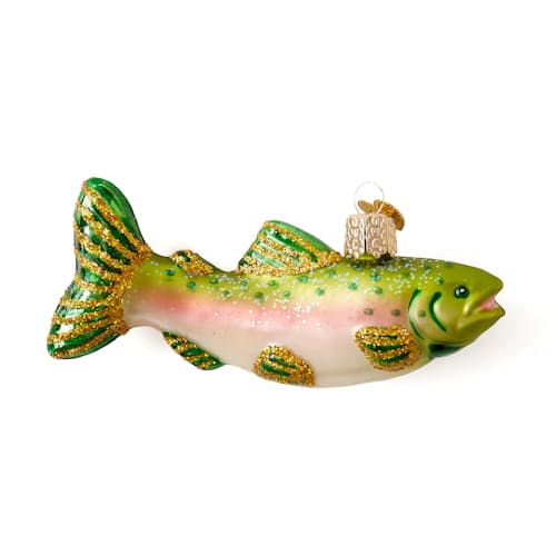 laydown image of Alpine Rainbow Trout Ornament