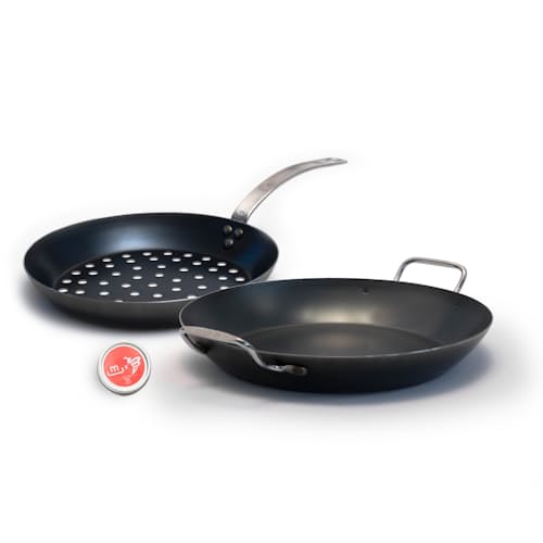 laydown image of Grill Frying Pan Set