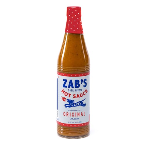 laydown image of Zab's Hot Sauce Pack