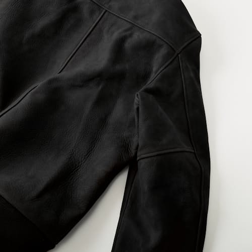 lifestyle image of Golden Bear Leather Bomber